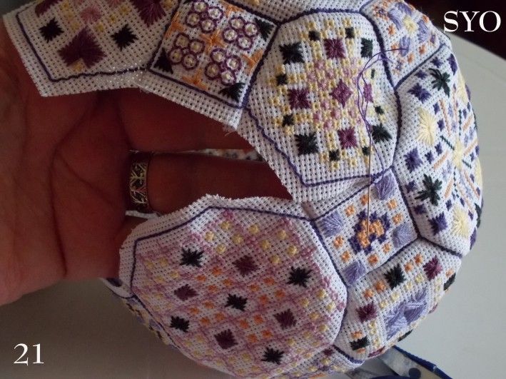 Quaker Ball en Points Fantaisie, Tutoriel de montage 2ème partie