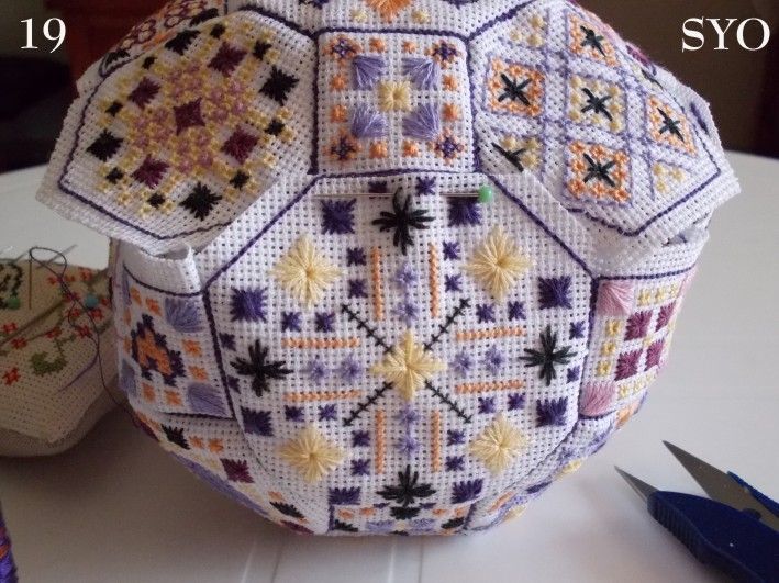 Quaker Ball en Points Fantaisie, Tutoriel de montage 2ème partie