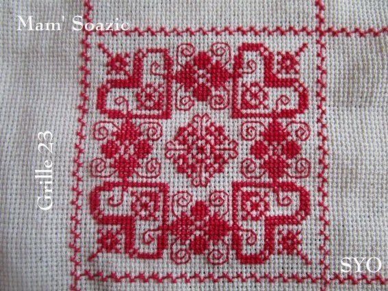 SAL : Plaid Broderie Rouge... Grille 23/A5