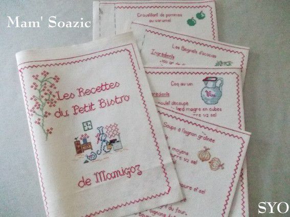 Premier Tutoriel du Livre de Recettes Brodées de Mamigoz. - Chez Mamigoz