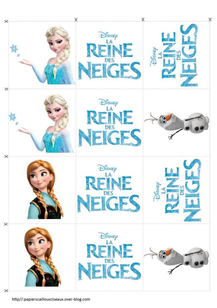 Jeu De Société La Reine Des Neiges Gratuit à Imprimer • Mes