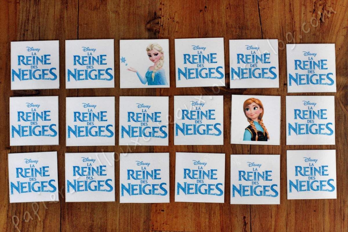 Memory La Reine des Neiges Papiers Cailloux Ciseaux Memory La Reine des Neiges