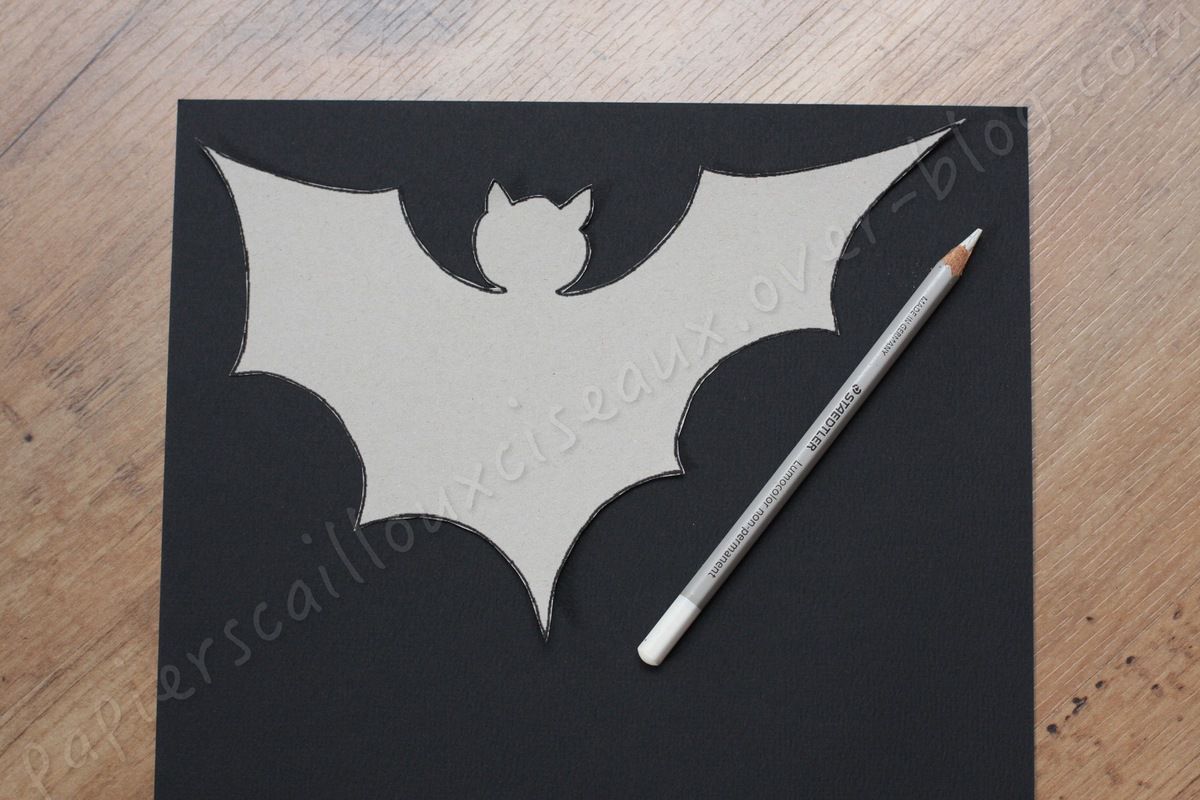 Gabarit Chauve Souris Halloween à Imprimer Chauve-souris d'Halloween - Papiers... Cailloux... Ciseaux...