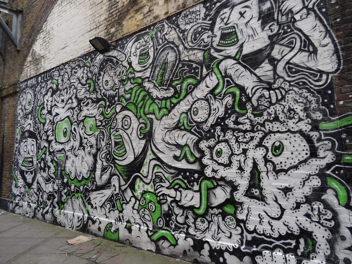 Street art à Camden Lock avant démolition