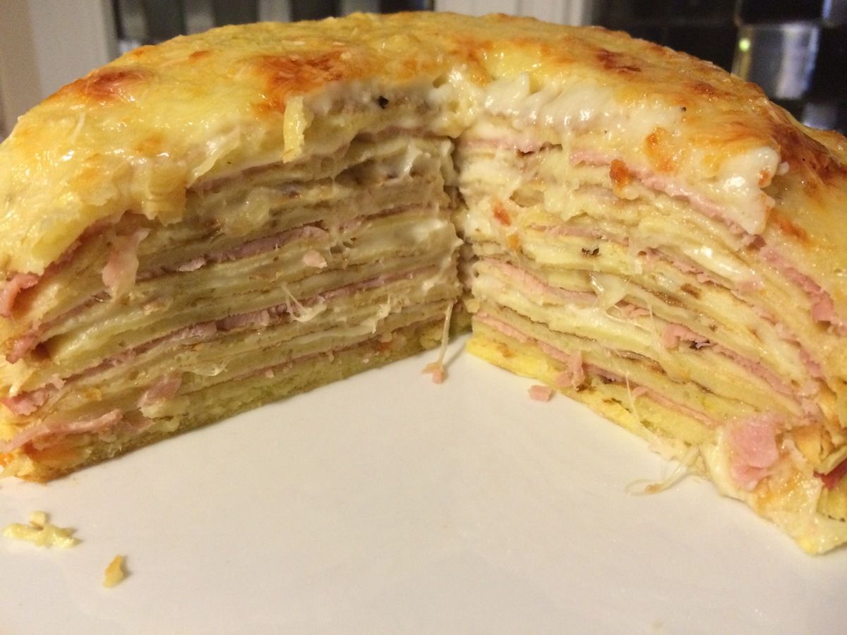 Gateau De Crepes Salees Jambon Gâteau De Crêpe Salé Crudités Marmiton | AUTOMASITES