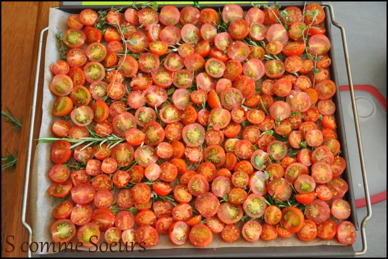 Tomates cerise séchées à l'huile