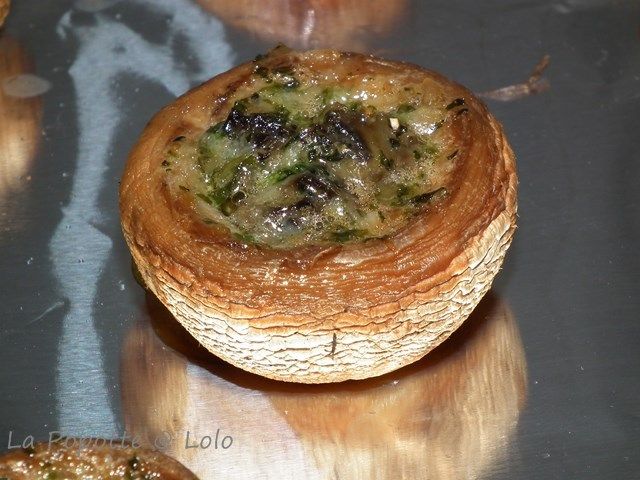 Champignons farcis au escargots - La popotte @ lolo