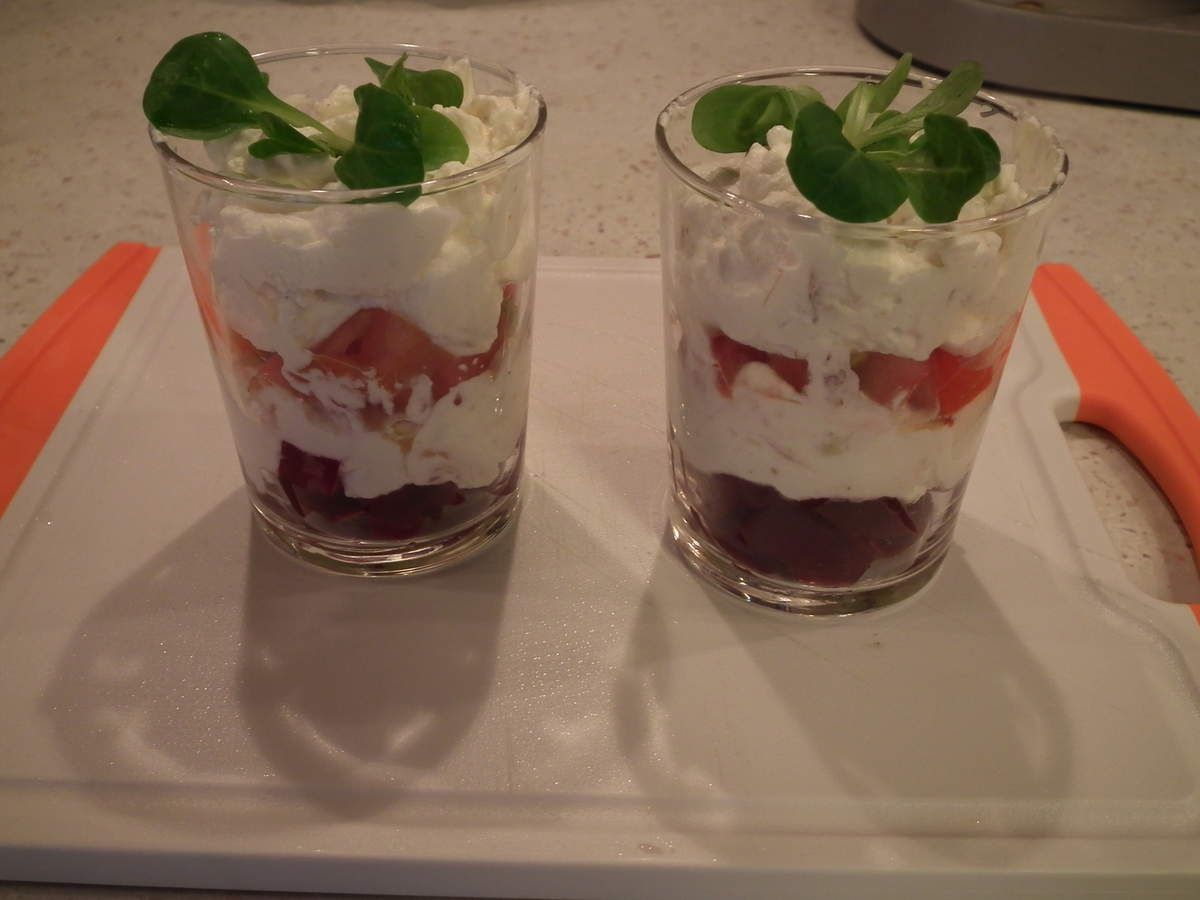 Verrine de tomates et Betteraves - La popotte @ lolo