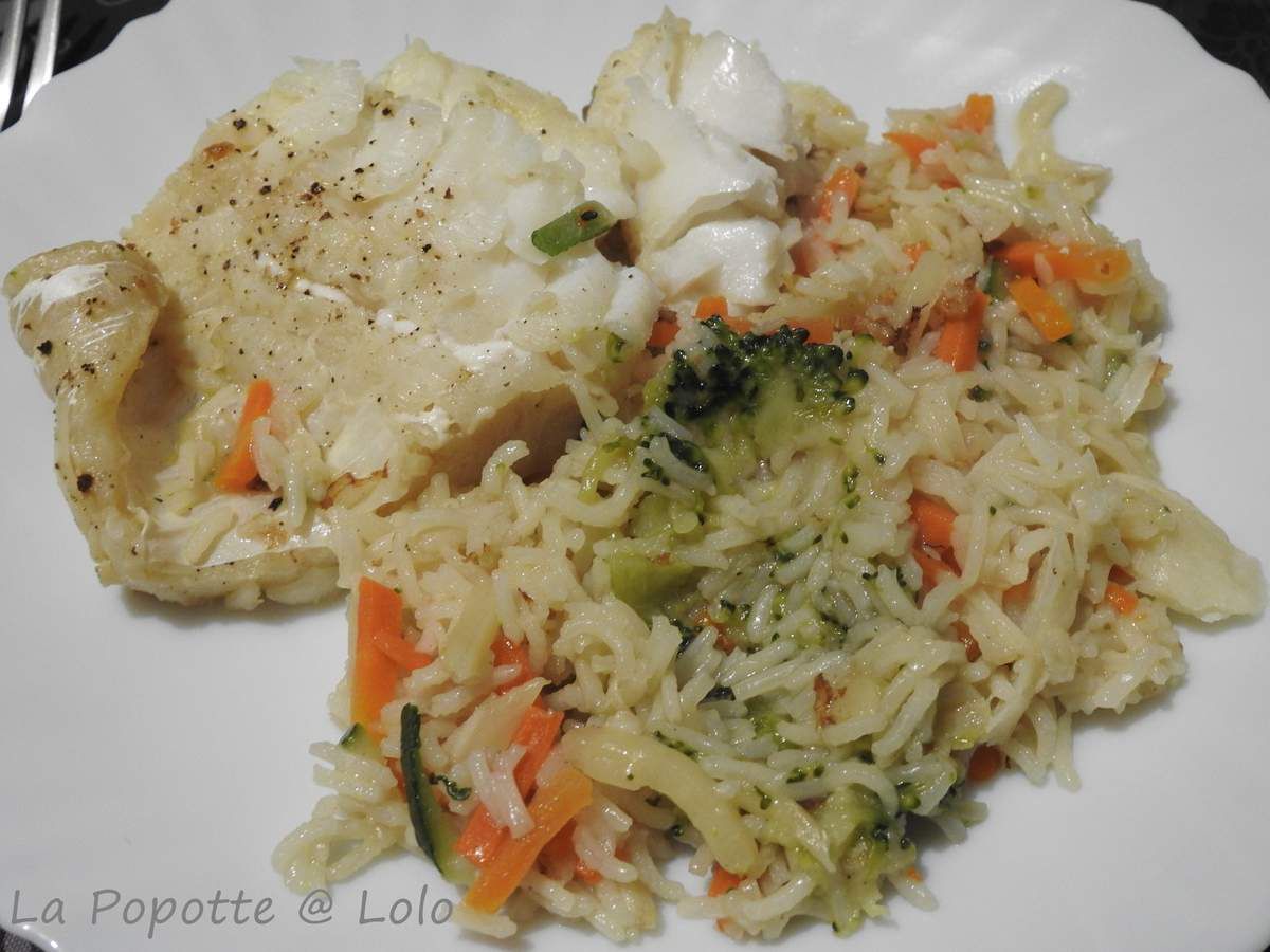 Filet de Julienne, riz et ses légumes (cookeo ou pas) - La popotte @ lolo