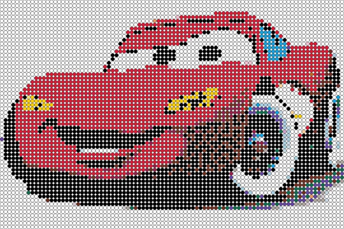Cars En Perles à Repasser Pixel Art En Perle à Repasser