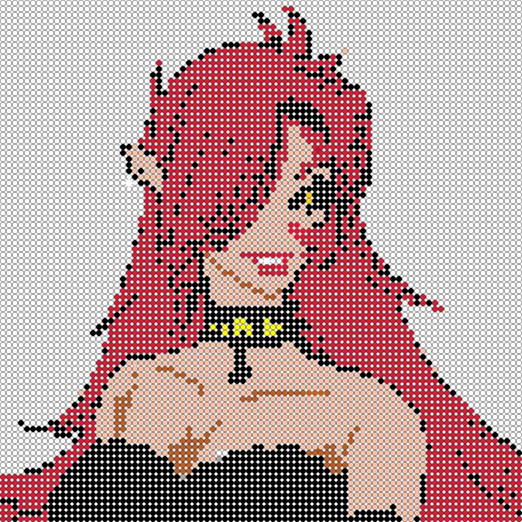 dessin manga pixel