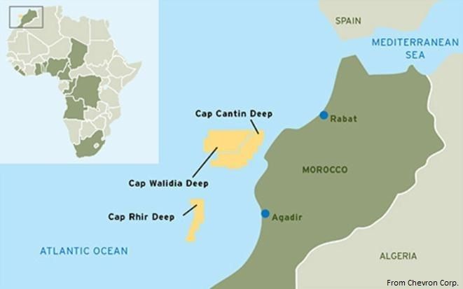 Qatar Petroleum joins Chevron in three Moroccan deepwater leases