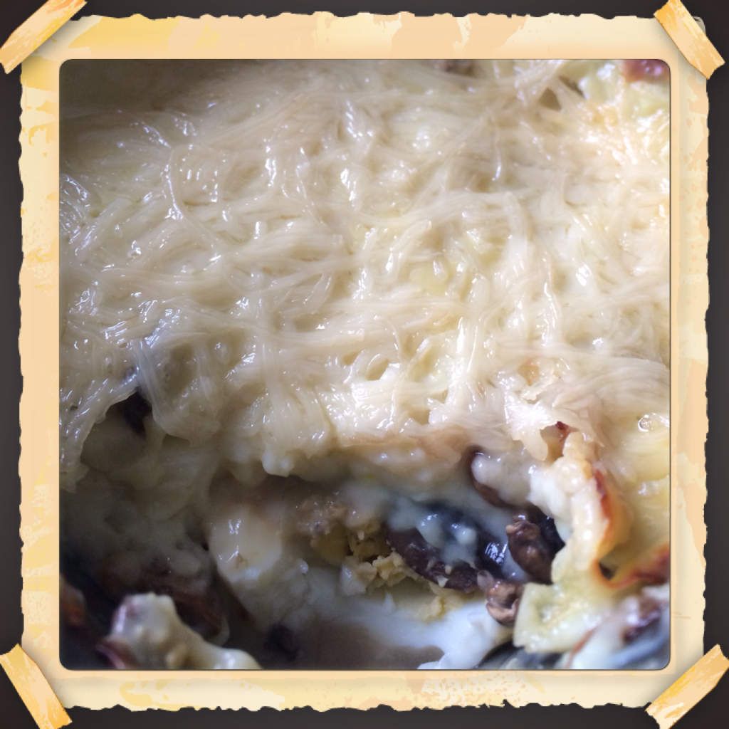 Gratin oeufs champignons