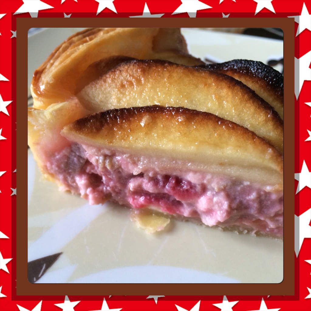 Tarte pommes rhubarbe