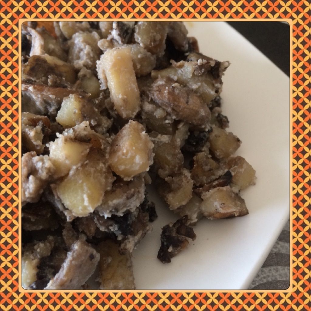 Tour en cuisine 407 - Poêlée pomme de terre champignons ricotta