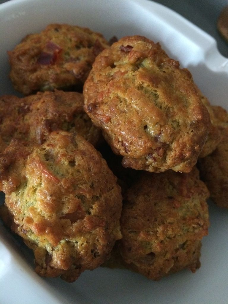 Madeleines jambon cru pesto