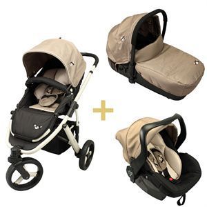 Pack nacelle + poussette + cosy, avec base Isofix, ensemble 3 roues