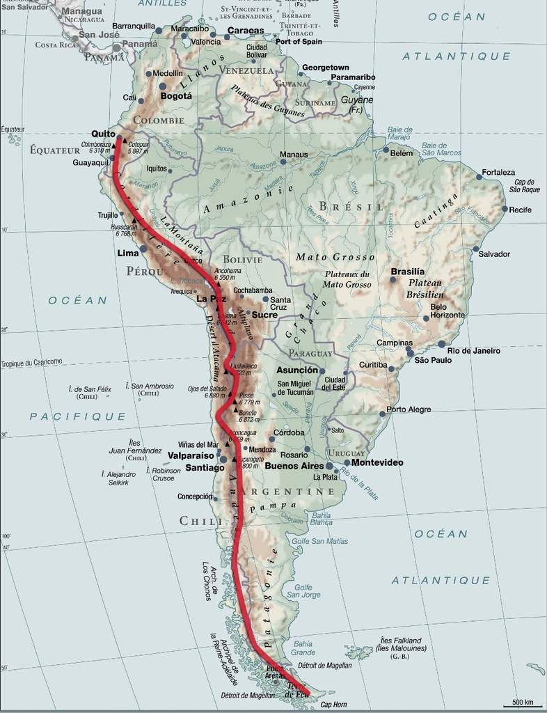 andes carte - Image