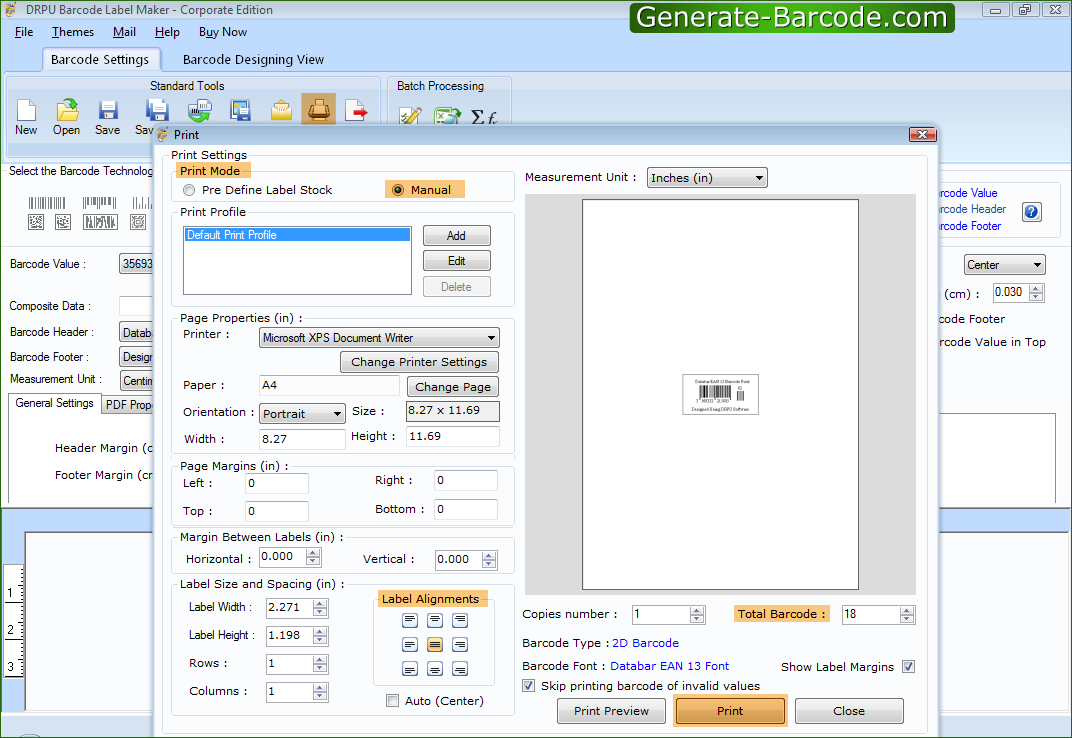 How to use Batch Processing Series feature to generate multiple barcode labels