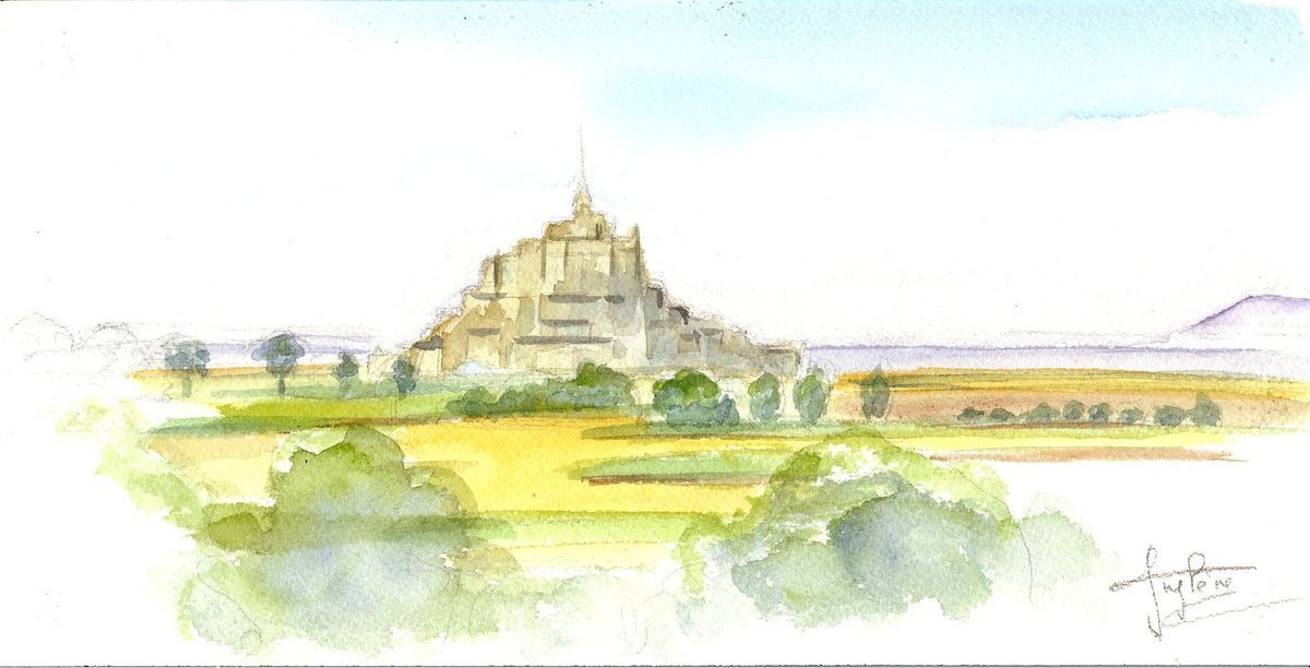 Une vue du Mont Saint Michel de la commune &quot;Des Pas&quot;. 