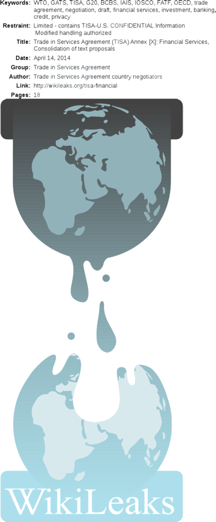 Vous avez aimé le traité transatlantique, vous adorerez TISA !