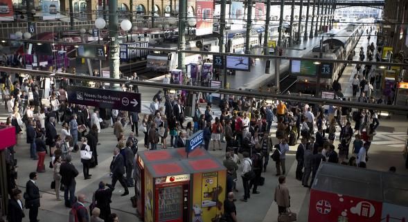 La gare du Nord, un demi-million de voyageurs par jour. © Reuters