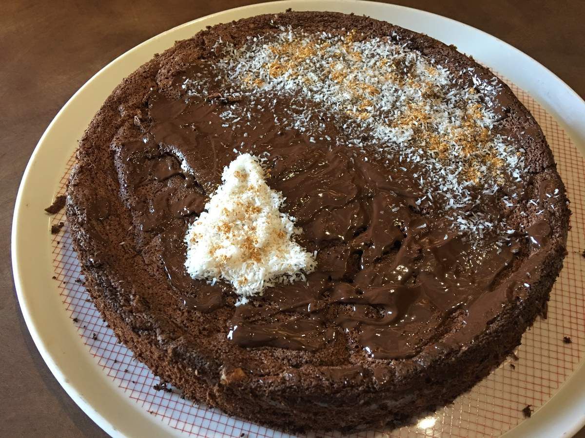 gâteau chocolat sans sucre ajouté sans beurre et sans farine - Un jardin  dans ma cuisine