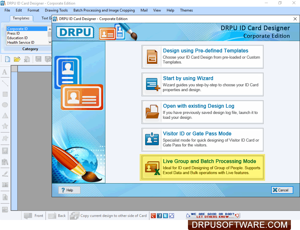 id cards maker corporate edition how to generate barcode id cards
