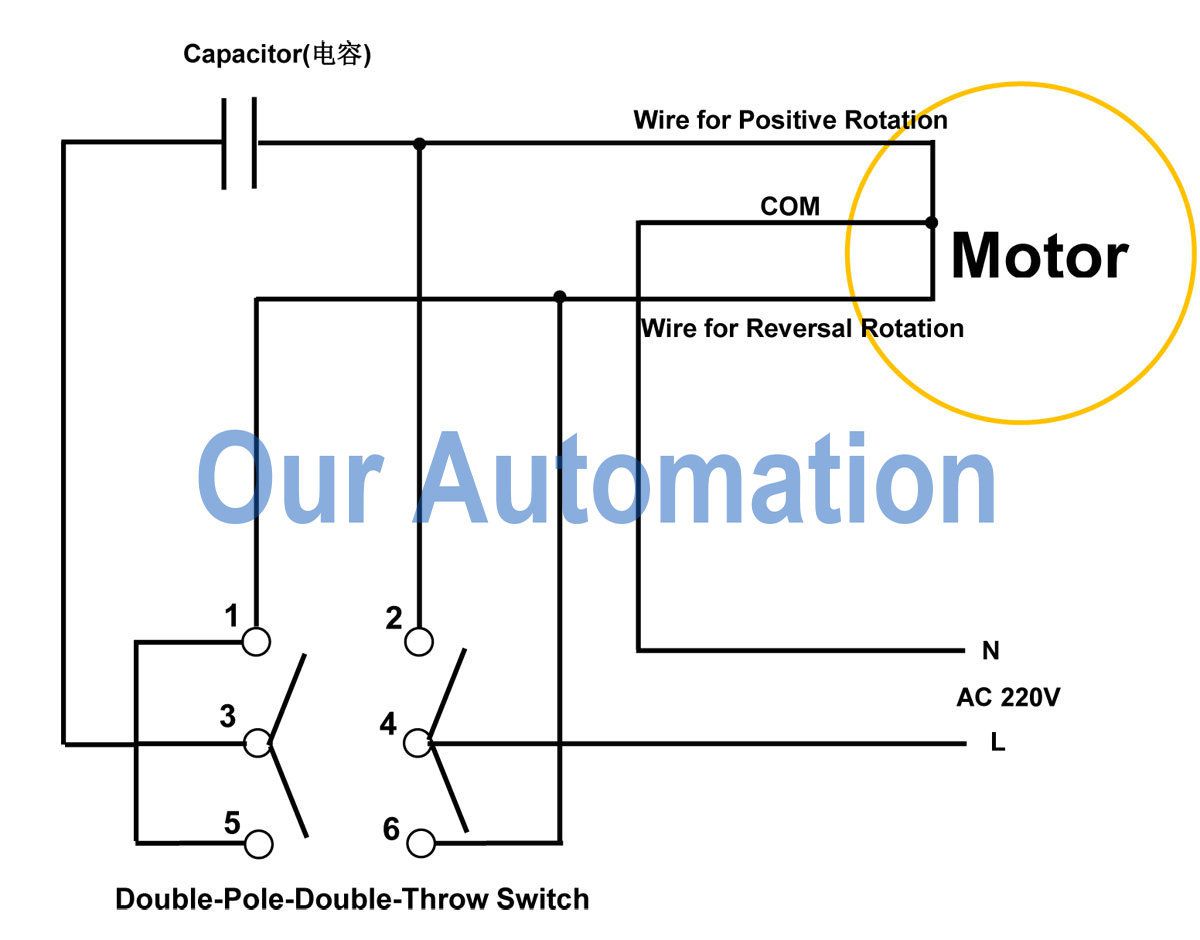 How To Control Ac Motor By Dpdt Switch And Remote Controller