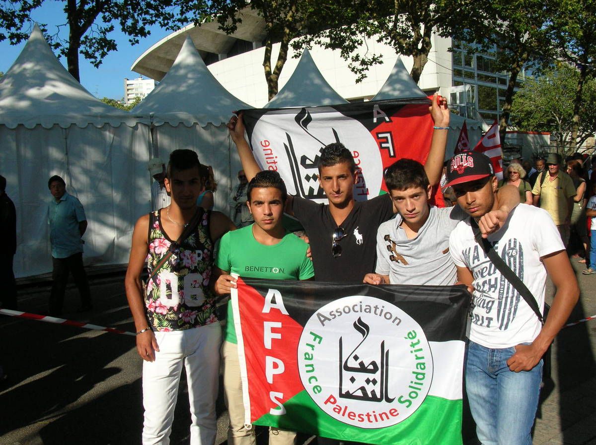 Lorient: Manifestation de soutien à la Palestine hier soir.