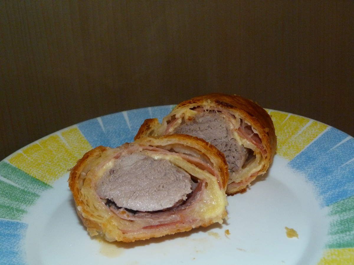 Filet mignon en croute (bacon et fromage) Les Délices de Sabine