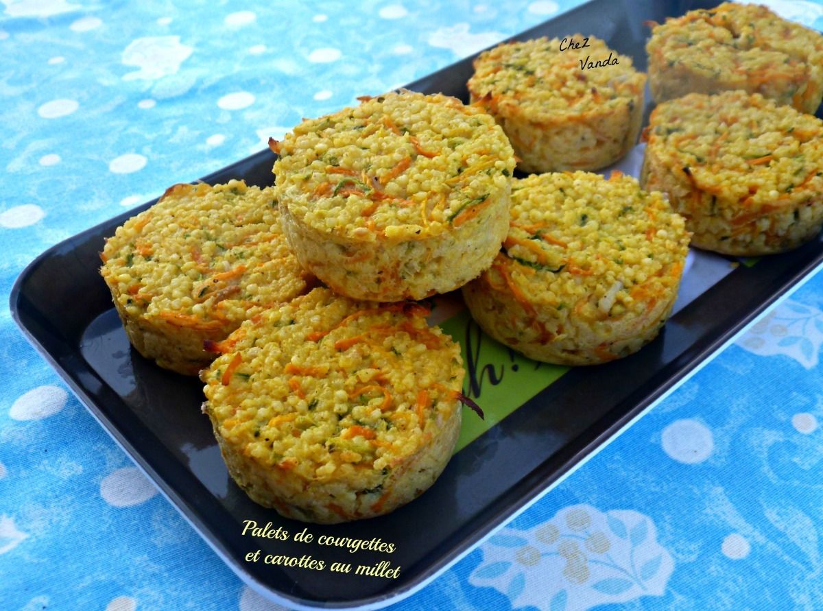 Palets De Courgettes Et De Carottes Au Millet Menu Du Jour