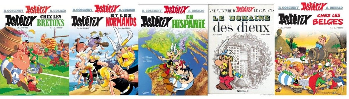 Réseau sur les albums d'Astérix 
