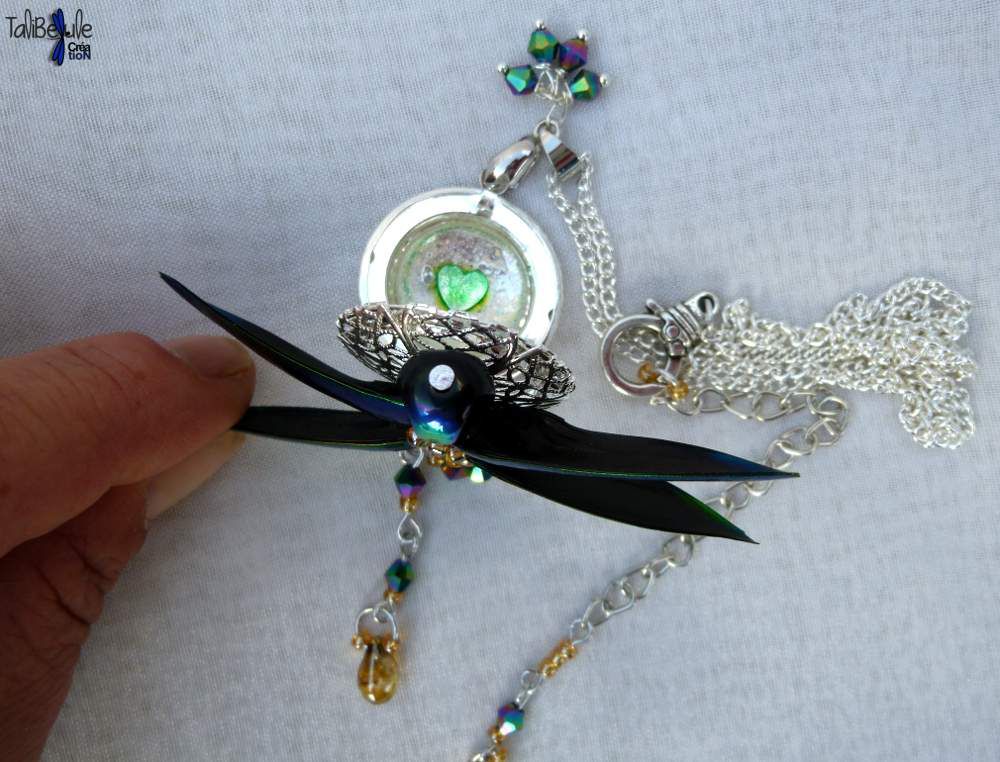 Fly me to the Moon - Collier romantique Libellule