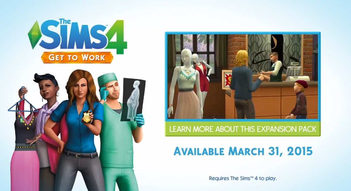 Les Sims 4 : Au travail - Indice sur la date de sortie Les Sims 4 : Au travail - Indice sur la date de sortie