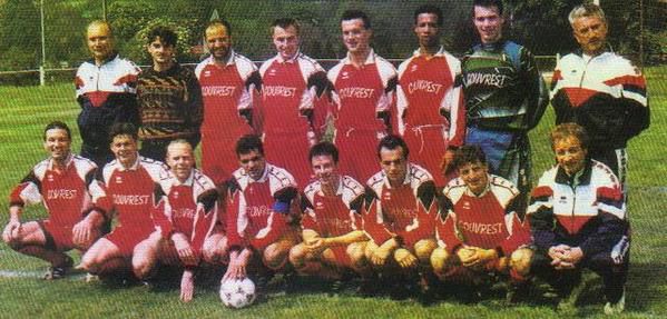  L'équipe seniors qui accède en Promotion d'Honneur en 1996