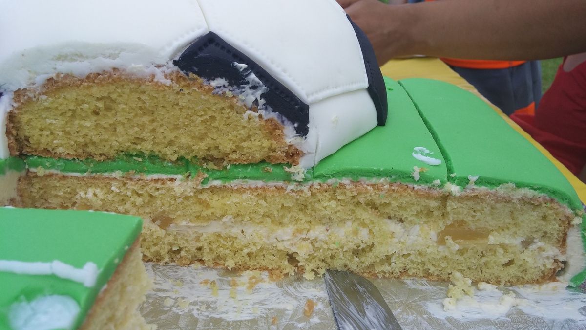 Gâteau Soccer (Terrain & Ballon de Foot) pas-à-pas: - CuisineStyle