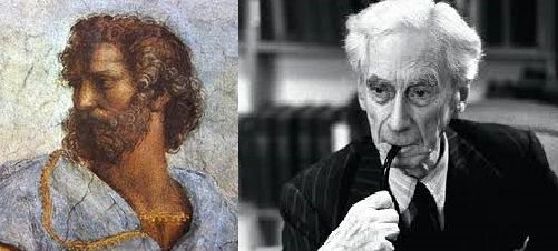 Aristóteles y Bertrand Russel
