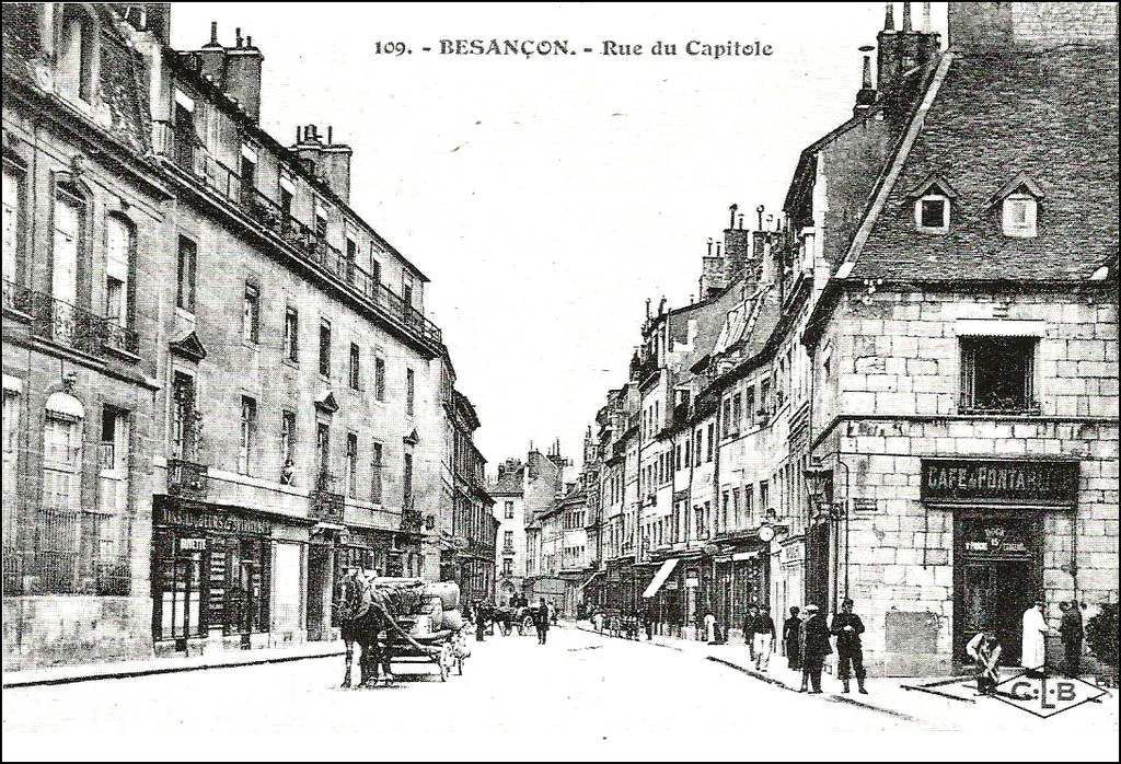 Besançon - grande Rue  (ancienne rue du Capitole) - années 1900