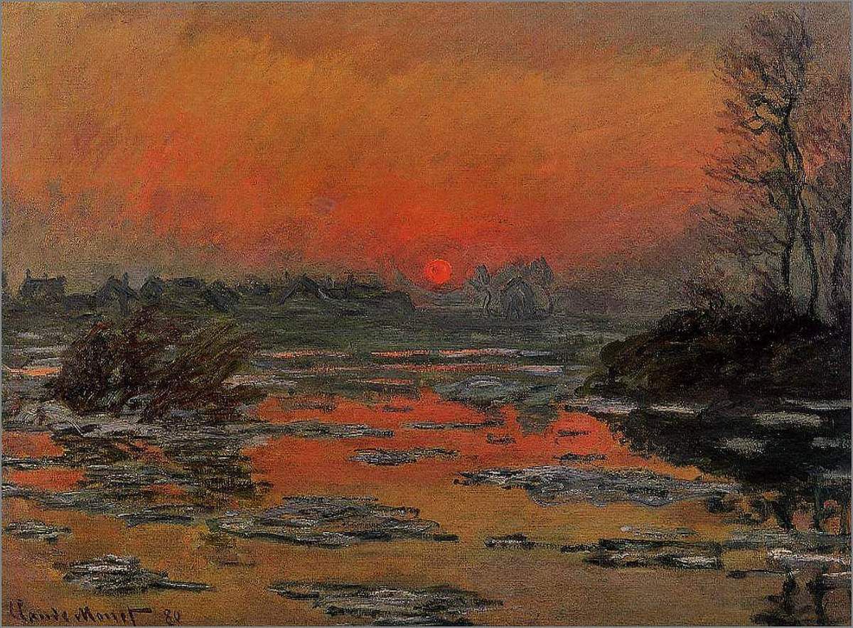 Couchers de soleil en peinture - Claude Monet - Balades comtoises