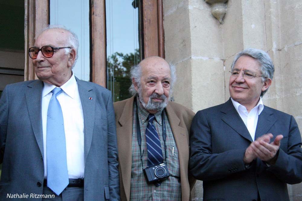 Yaşar Kemal avec deux autres grands noms de la culture turque, Ara Güler et son ami de longue date Zülfü Livaneli