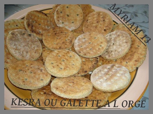 MINIS KESRAS OU GALETTES A L ORGE