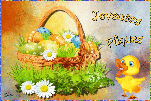 Gif animé joyeuses Pâques gratuit - Le blog de zapi