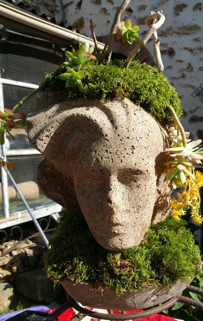 CREATION POUR LE JARDIN TECHNIQUE HYPERTUFA LES ATELIERS DU RECYCLAGE