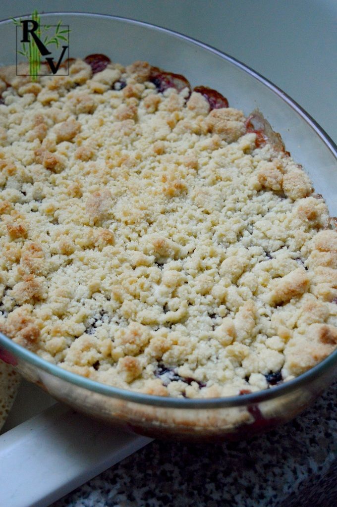 Crumble Pommes &amp; Sureau Noir - Recettes Végétariennes