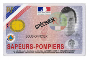 Bienvenue Ã  la carte professionnelle des pompiers !