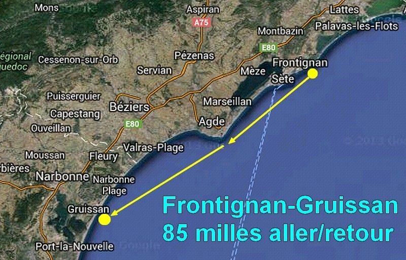 Virée en semi-rigide vers Gruissan Samedi 4 Octobre 2014