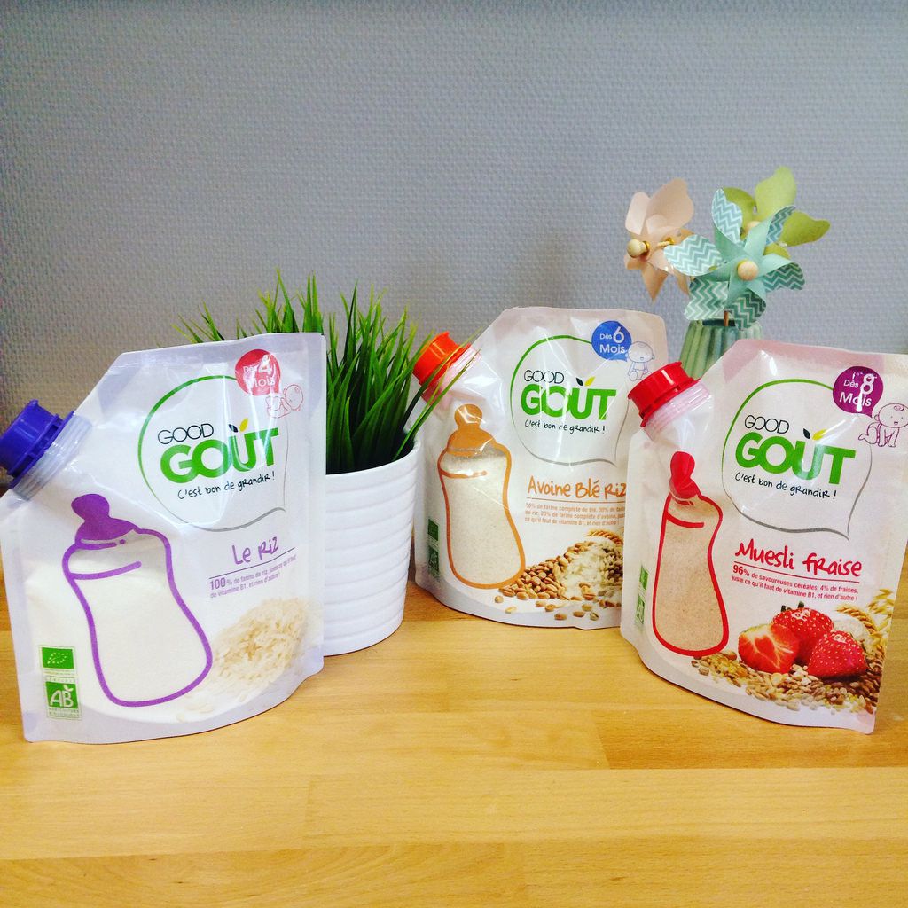 Pack Gourdes Petit Déjeuner bio pour Bébé dès 6 mois - Good Goût