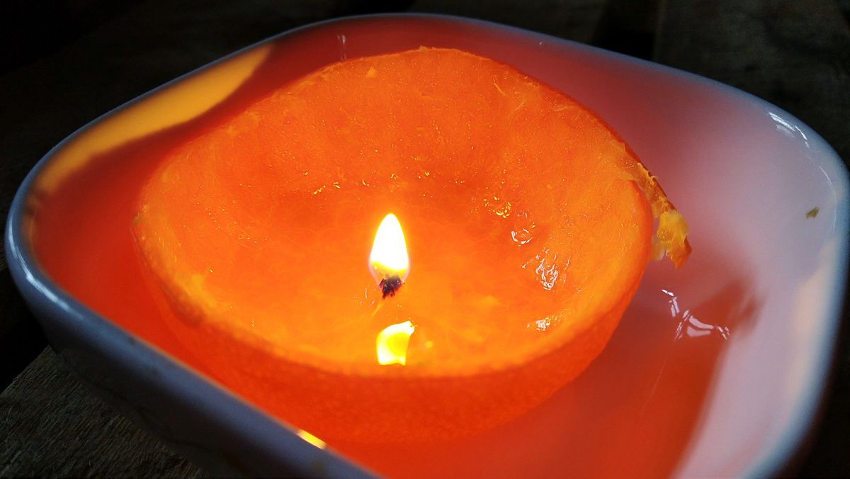 Tuto bougie mandarine - Ecolonomie - DIY - Le blog de Bidouillette
