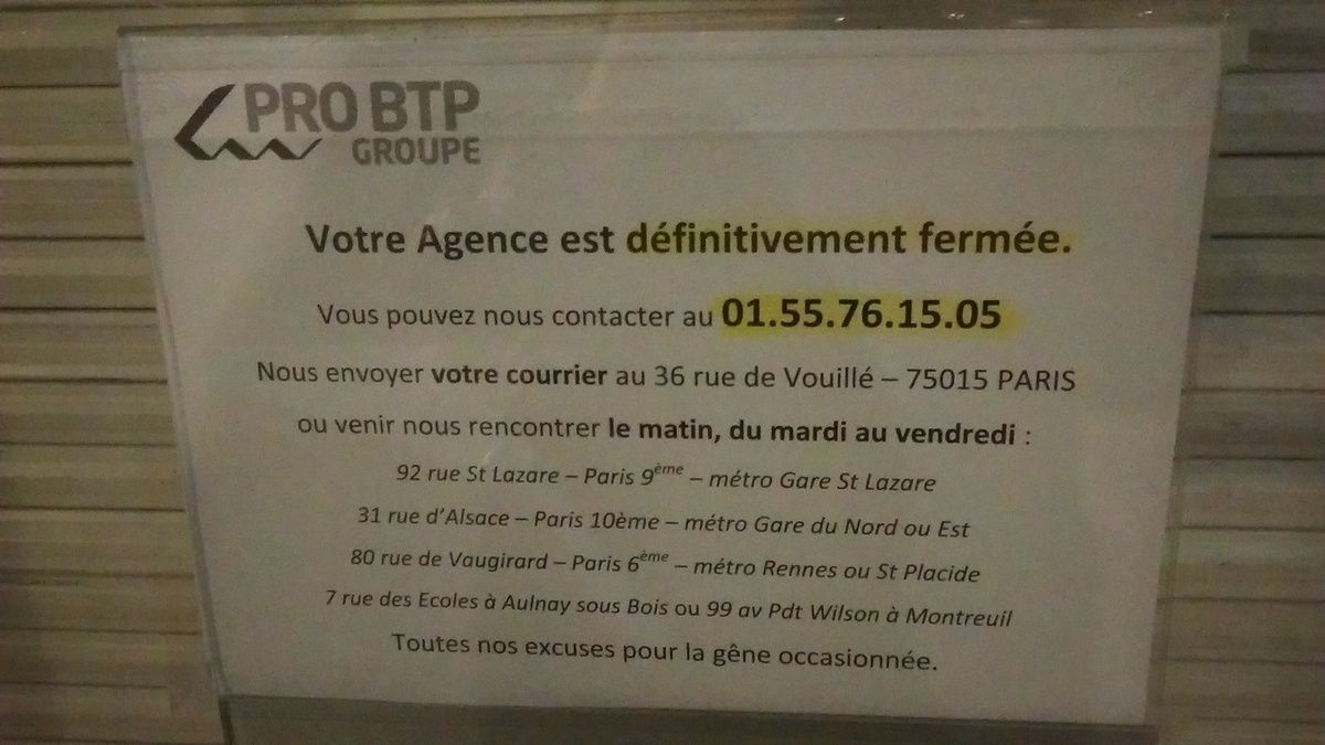 PRO BTP fermeture de lAgence Conseil de SaintDenis ! Le blog de ~ Heure De Priere Aulnay Sous Bois PRO BTP fermeture de lAgence Conseil de SaintDenis ! Le blog de ~ Heure De Priere Aulnay Sous Bois